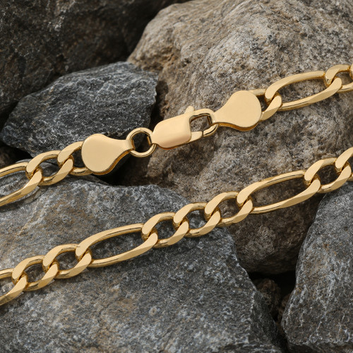Bracelet figaro homme - or, 18