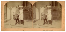 Enfants, Little breeches, ca.1880, stéréo Tirage vintage stéréo, légendé tirag