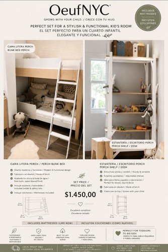 Oeuf nyc perch bunk - bunk, twin