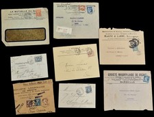 Lot Enveloppe Avec Timbre