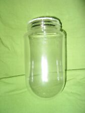 1 UN GLOBE OBUS VERRE SOUFFLÉ COL DE CYGNE LAMPE DE COUR ATELIER VINTAGE DESIGN