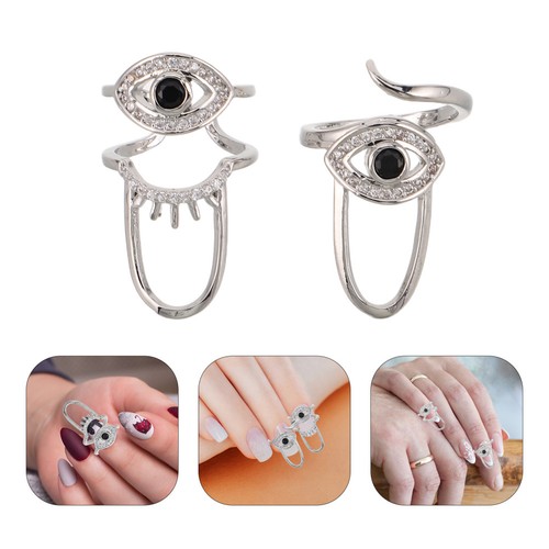 Pcs bague ongles - À, oeil