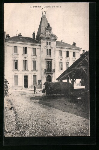 Cpa poncin hôtel ville - cpa,