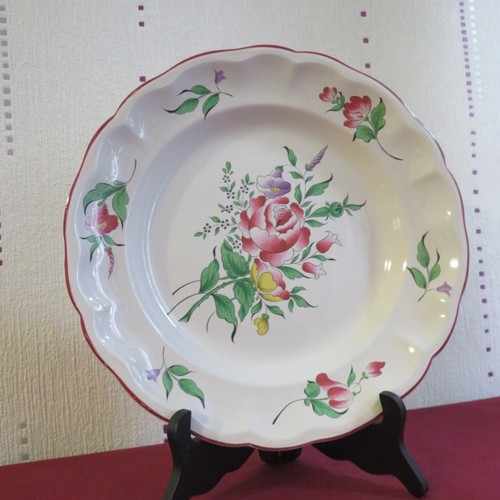 Plat faïence de - 1,