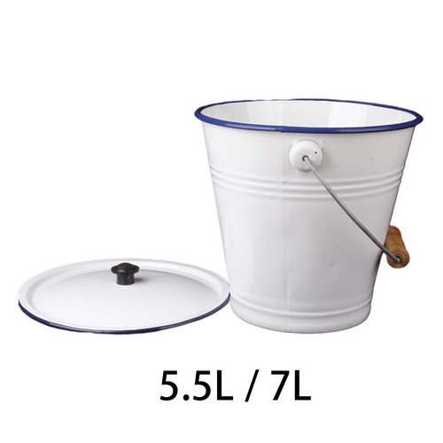 Seau eau émail - eau, pour