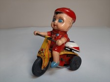 Ancien jouet mécanique TRICYCLE " Le Garçonnet " - Tôle