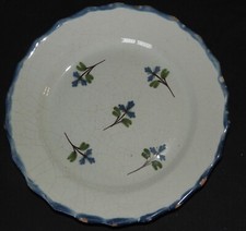 Assiette ancienne décor Oeillets / Barbeaux