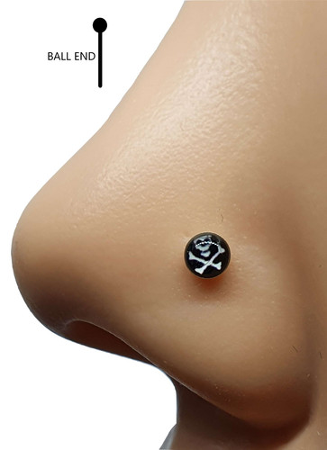 Clous nez skull cross - de, &