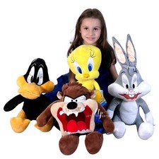 Looney Tunes Peluche 40cm Grande Souple Plush Size L Bugs Bunny Daffy Titty Taz