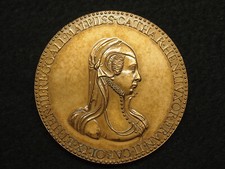 MEDAILLE BR. (corne) CATHERINE DE MEDICIS et SES TROIS FILS FRANCOIS II ....55mm