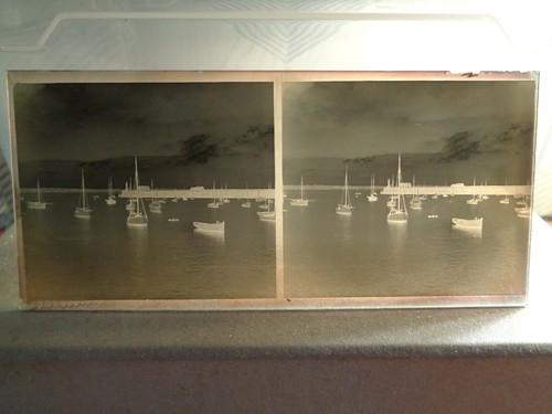 Plaque photo verre stereo - photo,