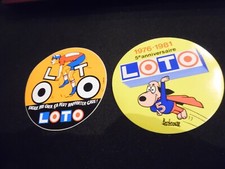 Lot de 2 autocollants LOTO