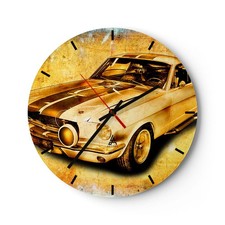 Horloge murale en verre
