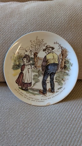 Ancienne assiette parlante - ancienne,