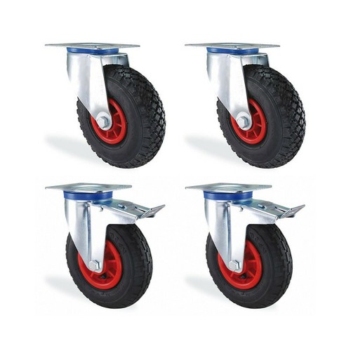 Lot roulettes pivotante - , et