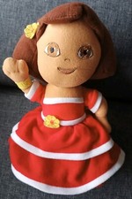 1385?Doudou Peluche Poupée Dora L'exploratrice Robe Rouge Viacom 2007