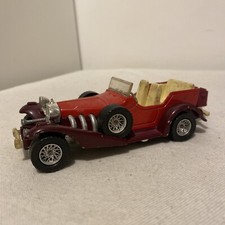 Voiture Miniature Majorette Excalibur Rouge Made in France au 1/32 Métal 