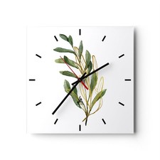 Horloge murale en verre