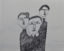 André Mathiau (1933-2013) - art brut (125) - encre