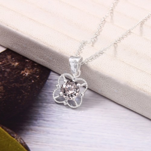 Pendentif saphir naturel blanc - pendentif,