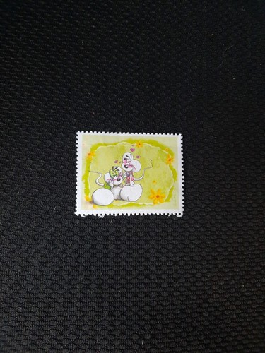 Feuille diddl timbre post - feuille,