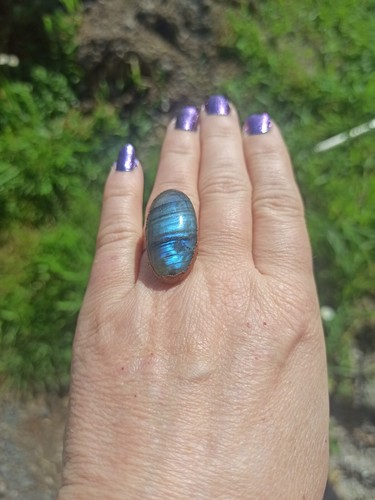 Bague labradorite réglable - réglable,