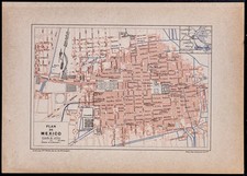 1890ca - Plan ancien de Mexico