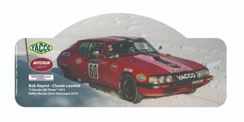 Plaque rallye proto - «, 1972