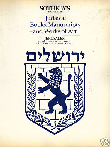 Sotheby judaica book - sotheby's,