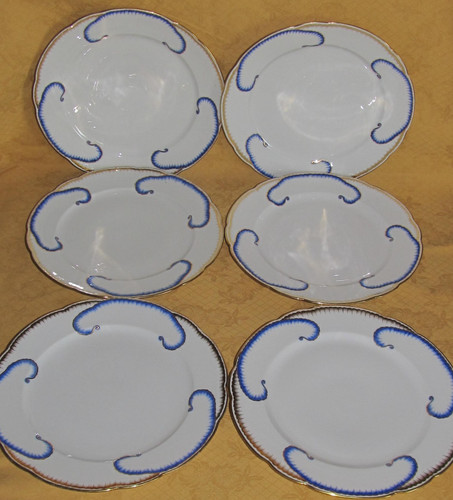 Série assiettes plates - série, 6