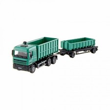 Camion benne DAF avec remorque