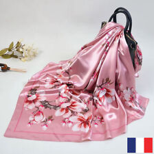 Foulard Carré Mode Pour Femme 90X90cm imprimé soie Satin motif 5