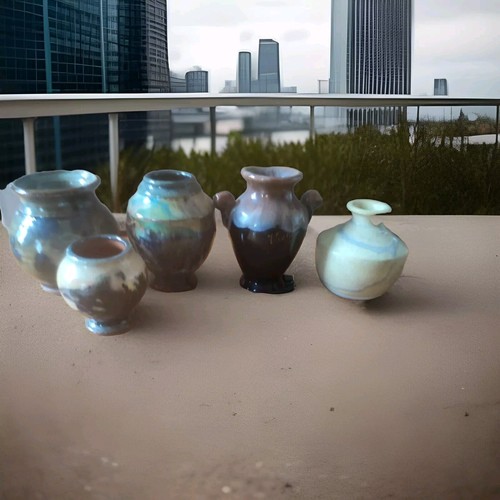 Suite cinq vases miniature - de,