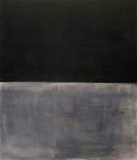 COMPOSITION MARK ROTHKO EN TOILE FINE IMPRIMÉ GICLEE D'ART ABSTRAIT NOIR ET...