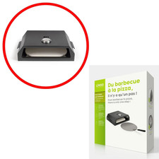 Four à Pizza Barbecue Livoo GS149 - Acier Inox, Pierre - Thermomètre + Pelle