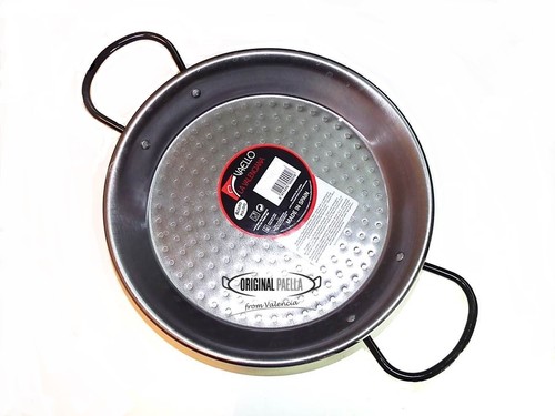 Poele paella acier poli - a,
