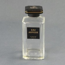 Ancien Flacon De Parfum Vide Eau Arpege Lanvin Bouchon Bakélite Hauteur 10,5 cm