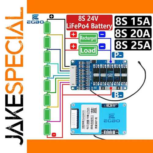 Jakespecial 24v lifepo4 - jakespecial, 8s