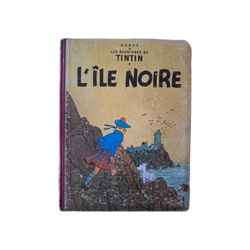 Tintin île noire 1955 - tintin, l'île
