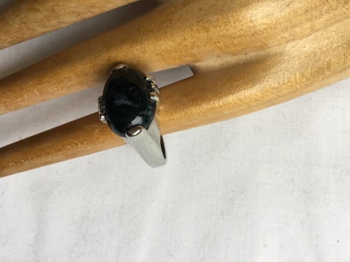 Bague argenté pierre - , semi