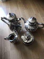 Service A Cafe En Argent Massif 4 Pieces 