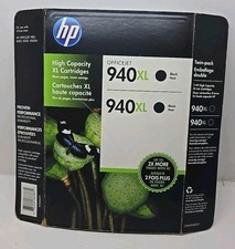 2 Pack Genuine HP 940XL Black