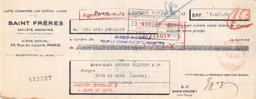 1947 jute chanvre - lin, coton