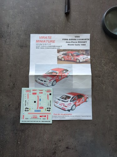Decal ford sierra - decal, 1/43