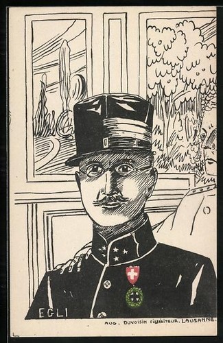 Chef armée suisse egli - suisse,