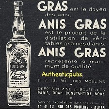 PUBLICITE ANIS GRAS ANISETTE