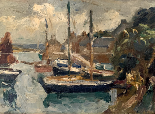 Huile sur toile andré - huile,
