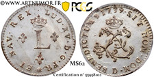 Louis XV - Double sol de