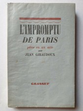 Jean GIRAUDOUX" L'IMPROMPTU " Grasset  1937 E.O Alfa n°241 - 