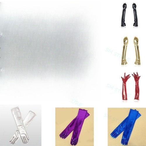 Gants long pour femme effet - long,